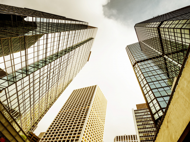 modern business center in hongkong